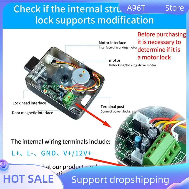 

A96T 6X TTLOCK App Remote Electronic Lock Module Board Lock Module Relay Output Door Access Control System