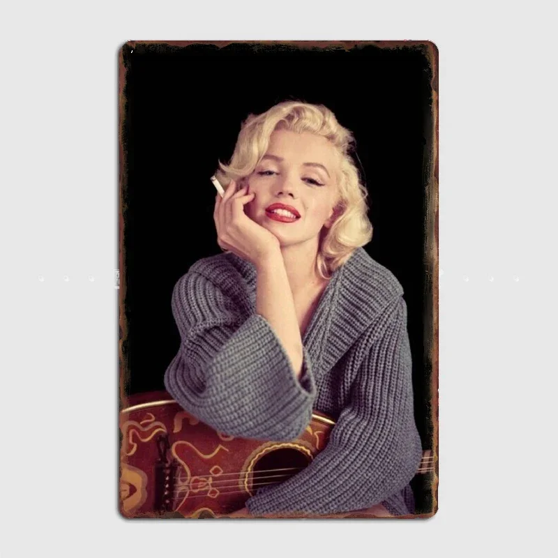 Marilyn Monroe smoking Posters Metal Tin Sign Truck Indoor and Outdoor Home Bar Coffee Kitchen Wall Decoration