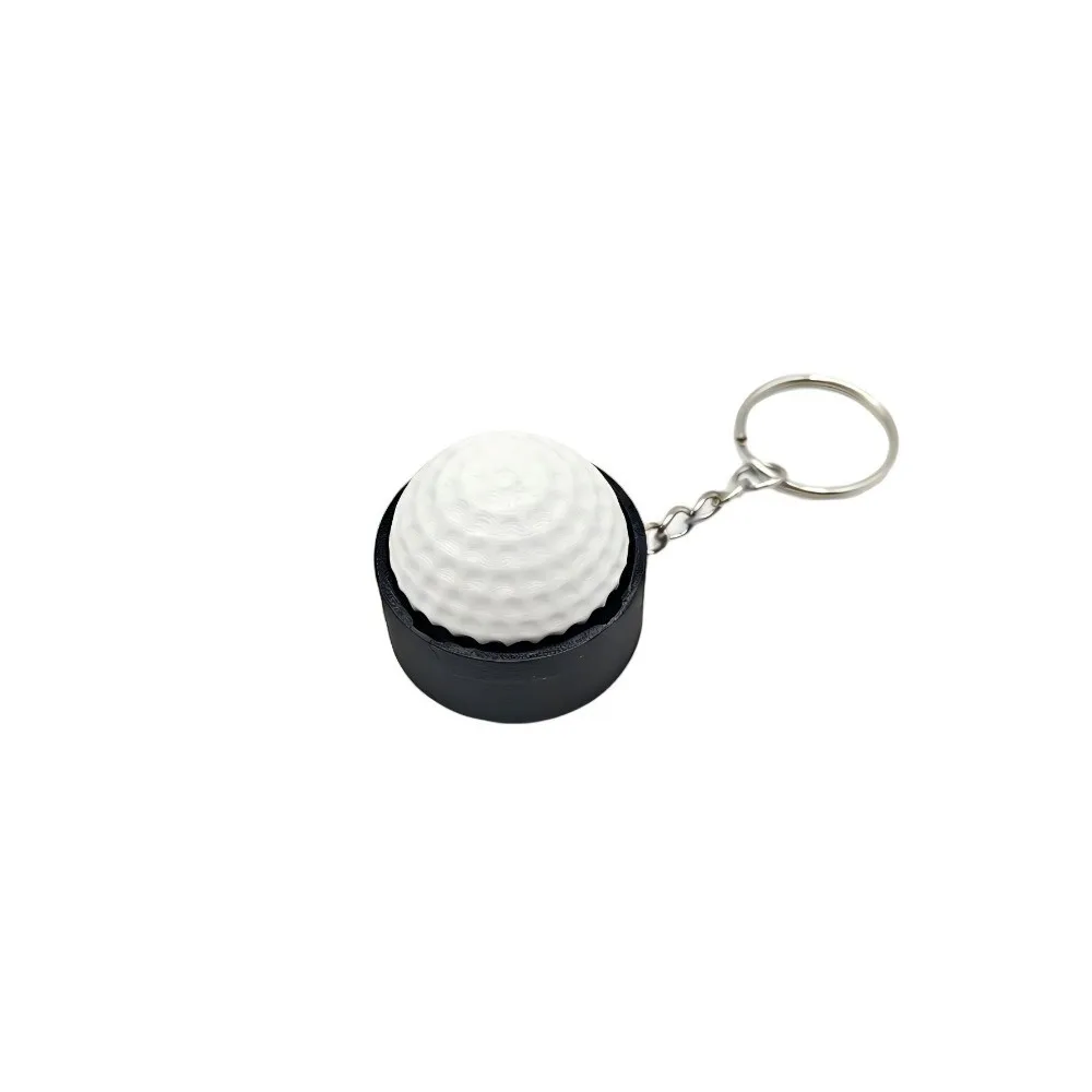 Portable 3D Printed Spherical Button Keychain Clicker Stress Relief Keychain Pendant Backpack Decoration Adults