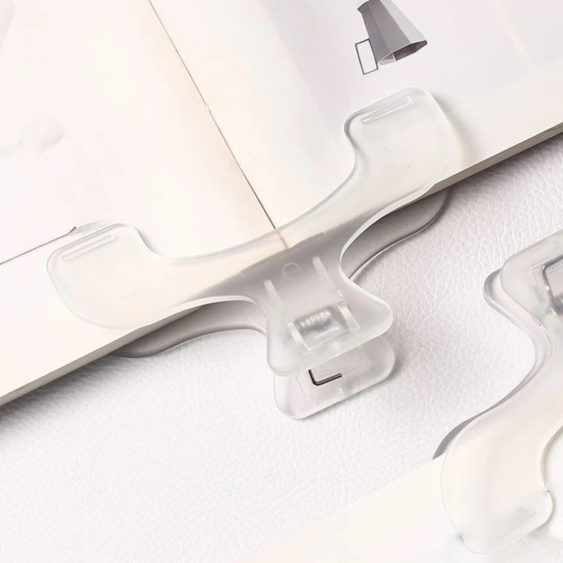 Book Clip Reading Clip Kawaii Desk Accessories Fixed To Prevent Page Turning Transparent Frosted Folder Clips