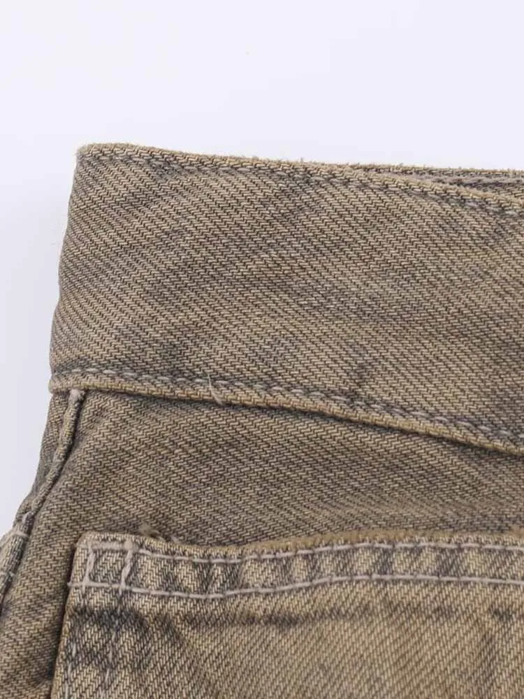 ملابس نسائية على الطراز الأوروبي والأمريكي، موضة جديدة، بسيطة ورجعية، متعددة الاستخدامات، فضفاضة، منخفضة الخصر. #4