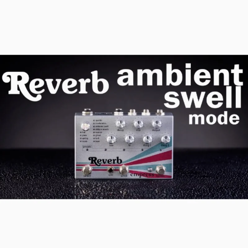 Multi mode digital reverb single block effect device SD card loading