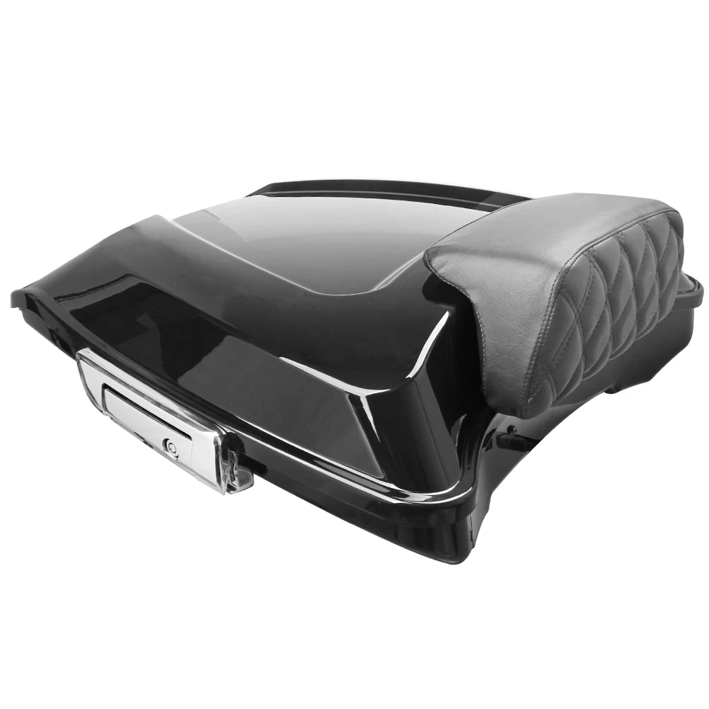 Motorcycle Trunk Luggage Tail Box Tour Pak Pack w/Pad For Harley Touring CVO Electra Street Glide Ultra Classic Road King 97-21