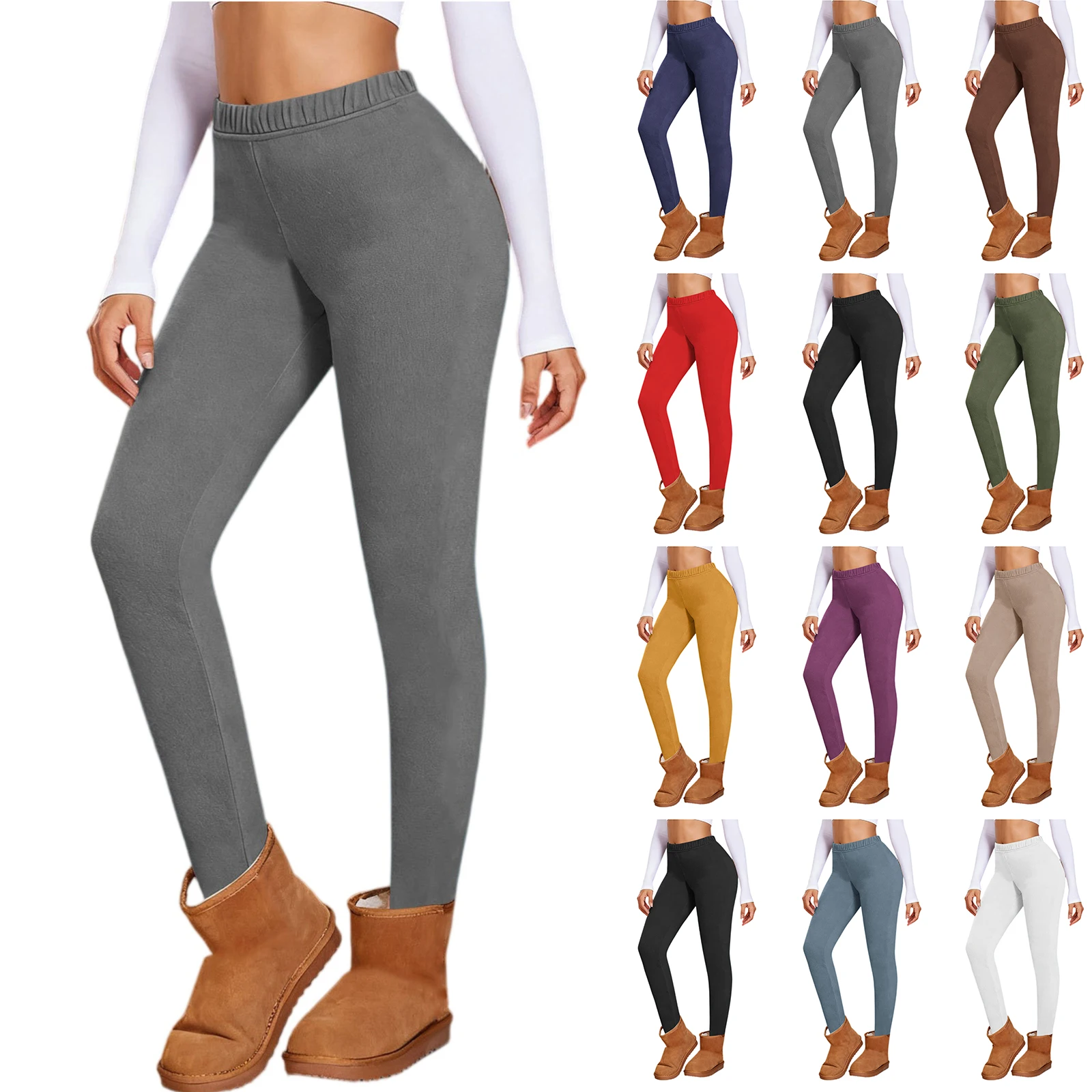 تشكيل اليوغا طماق عالية الخصر السراويل الرياضية الدافئة والناعمة السيدات السراويل اليوغا عارضة المألوف بلون اليوغا السراويل