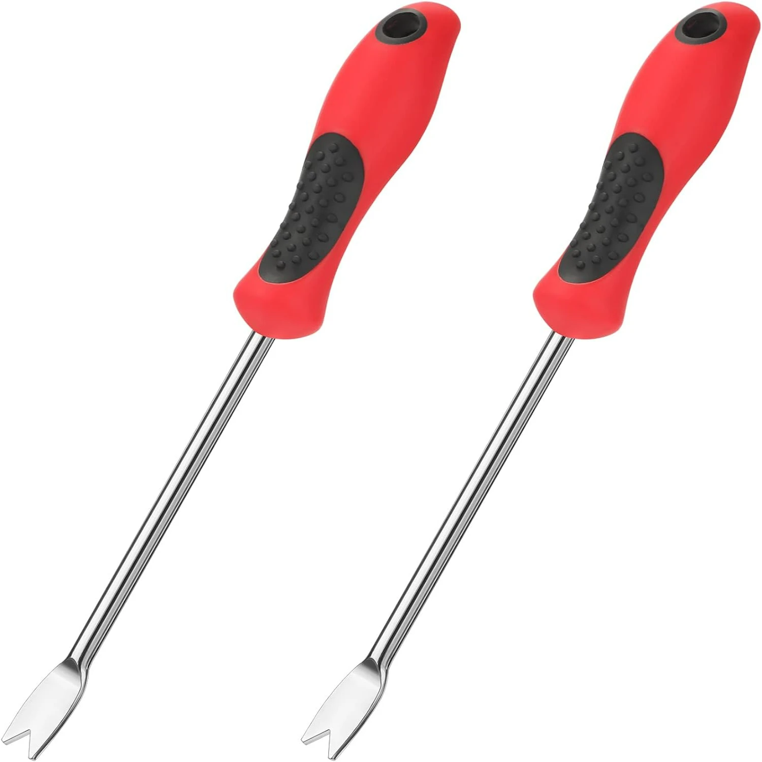 عبوة مريحة وفعالة من قطعتين من أداة إزالة الأعشاب اليدوية المريحة لحديقة الحديقة وساحة الزراعية - مقبض مطاطي متين - طراز كلاسيكي #2