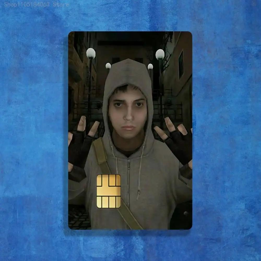 لعبة C-Cry of F-Fear ملصقات الائتمان فيزا الخصم البنك بطاقة شحن حافلة مترو ملصق مضاد للماء ملصق الديكور