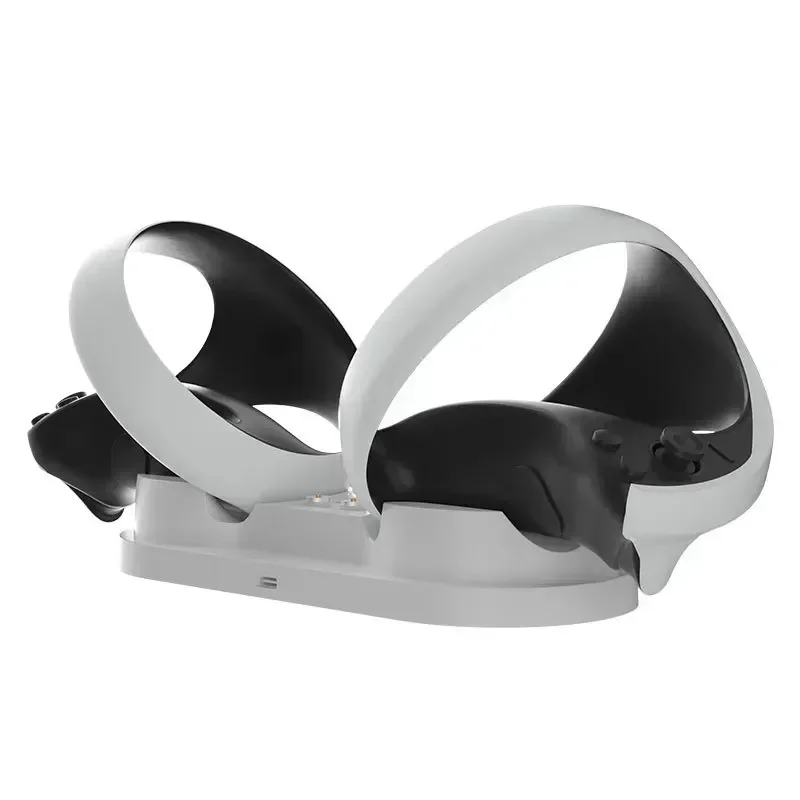 For PS VR2 Controller Charging Dock with RGB Light Charger Station Stand Fall Prevention for PS5 VR2 VR Glasses Accessories