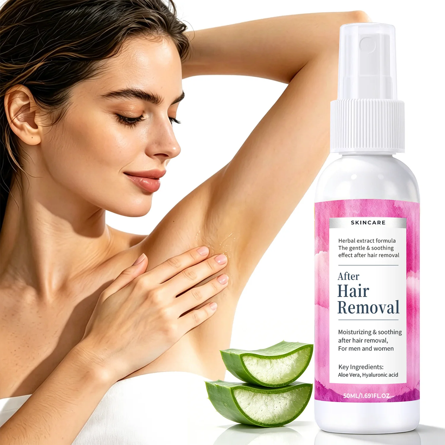 After Hair Removal Skincare Spray – Soothing & Moisturizing with Aloe Vera & Hyaluronic Acid,Cheap and good quality.