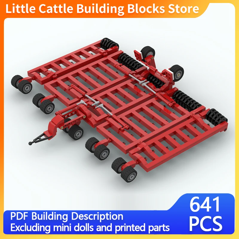 City Car Model MOC Building Bricks Wide Combined Cultivator Modular Technology Gifts Holiday Assemble Children Toys Suit