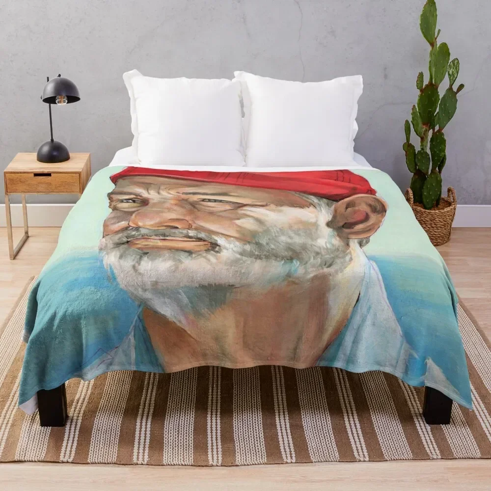 Bill Murray Steve Zissou Throw Blanket Winter beds Tourist Blankets