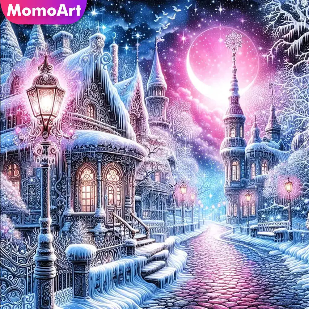 Momoart Bär Diamant Mosaik Tier voller Runde Diamant Malerei Mond Stickerei neue Ankunft handgemachte Hobby