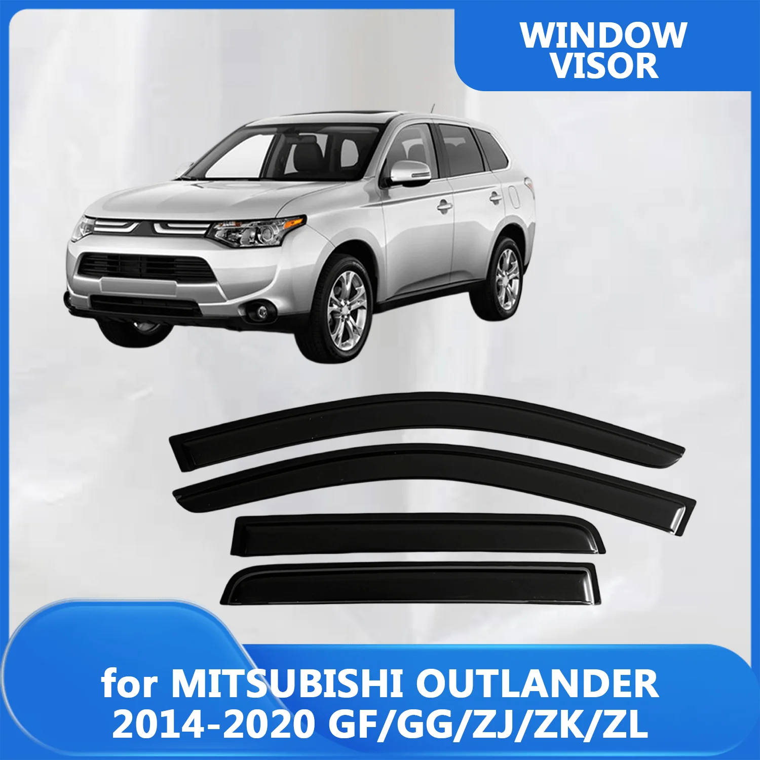 

Window Visor for MITSUBISHI OUTLANDER GF/GG/ZJ/ZK/ZL 2014 2015 2016 2017 2018 2019 2020 Wind Deflectors Rain Guards Door Visor