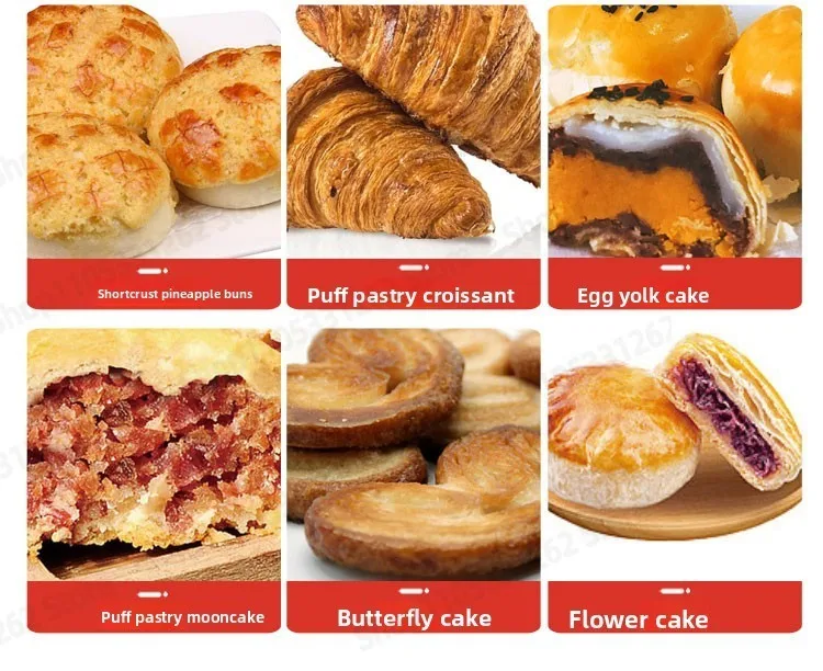 Desktop Folding Hand Crank Crispy Machine, Crispy Opening Machine, Horn Wrapping, French Egg Tart Skin Forming Machine