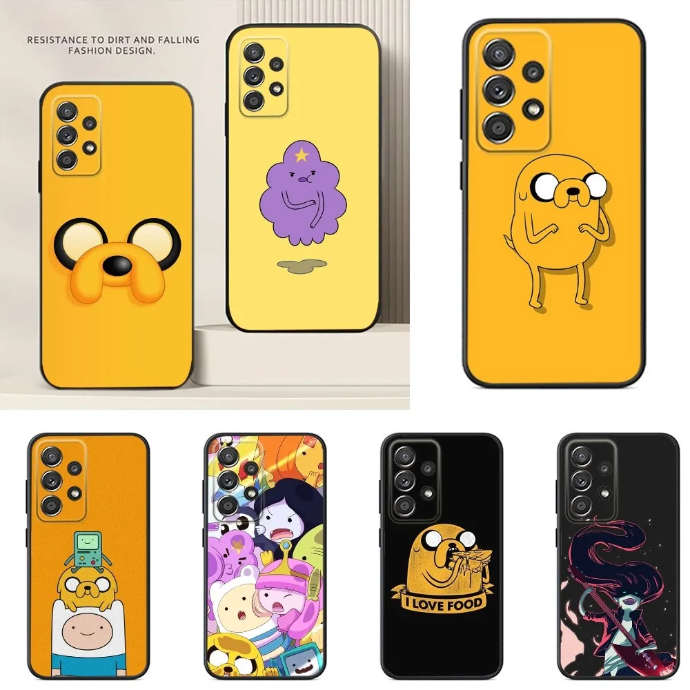 Adventure T-Time Phone Case For Samsung S24,S23,S22,S21,S20,S10,S10E,S9 Plus FE Note 20 Ultra 10,9 Plus Black Case