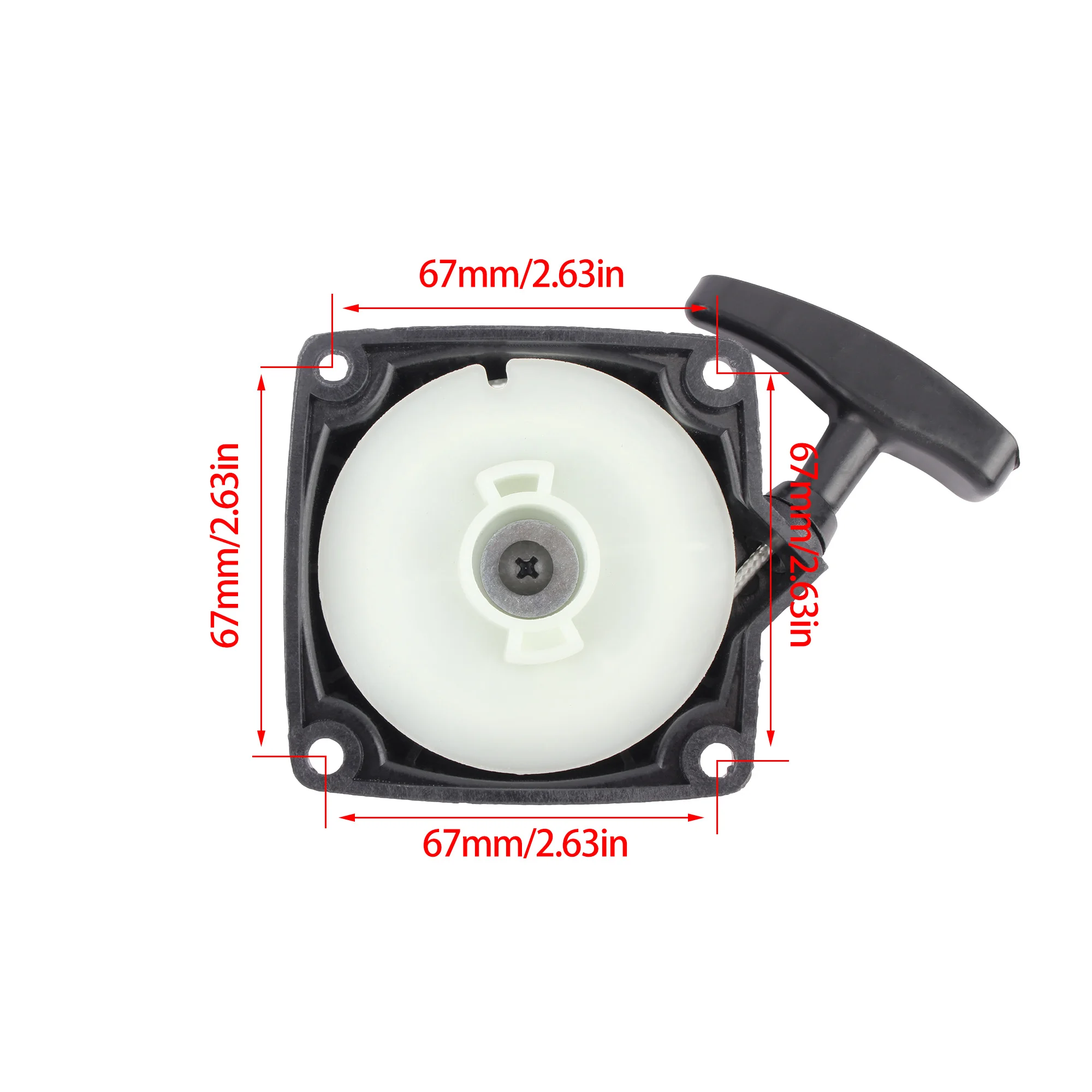Universal Motorcycle Brush Cutter Engine Recoil Starter Pull 40-5 43CC 49CC 52CC Pull Plate Starter Modification Accessories