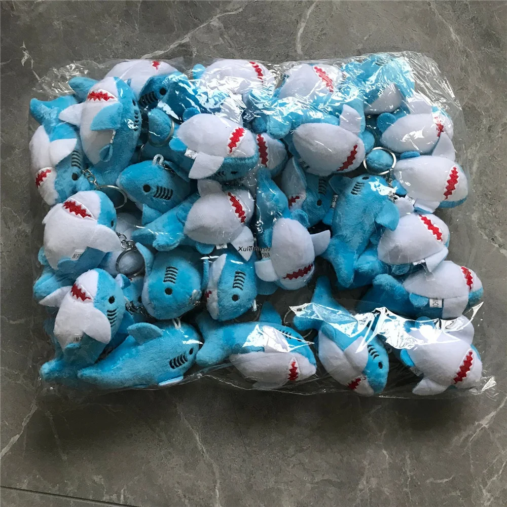 3Colors, 30PCS Wholesale 5CM Plush Stuffed Shark Toy