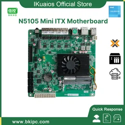 IKuaiOS DIY NAS Mini ITX материнская плата Celeron N5105 совместимая с truкатами Proxmox OpenMedia 4x2.5GbE 1xM.2 6xsata BKHD-1338-NAS