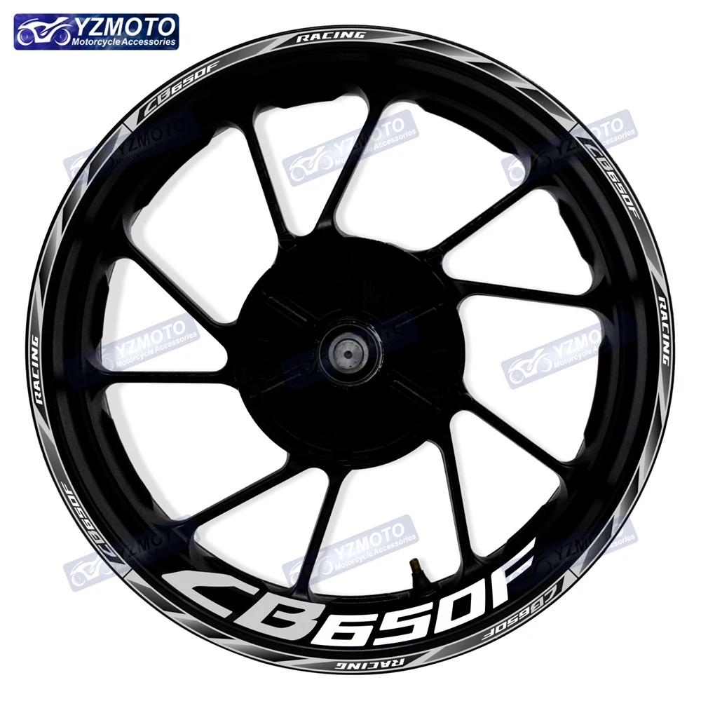 For Honda CB650F CB 650F Motorcycle 17 Inch Front And Rear Wheel Sticker Hub Decal Modified Reflective Decorative Rim Stickers