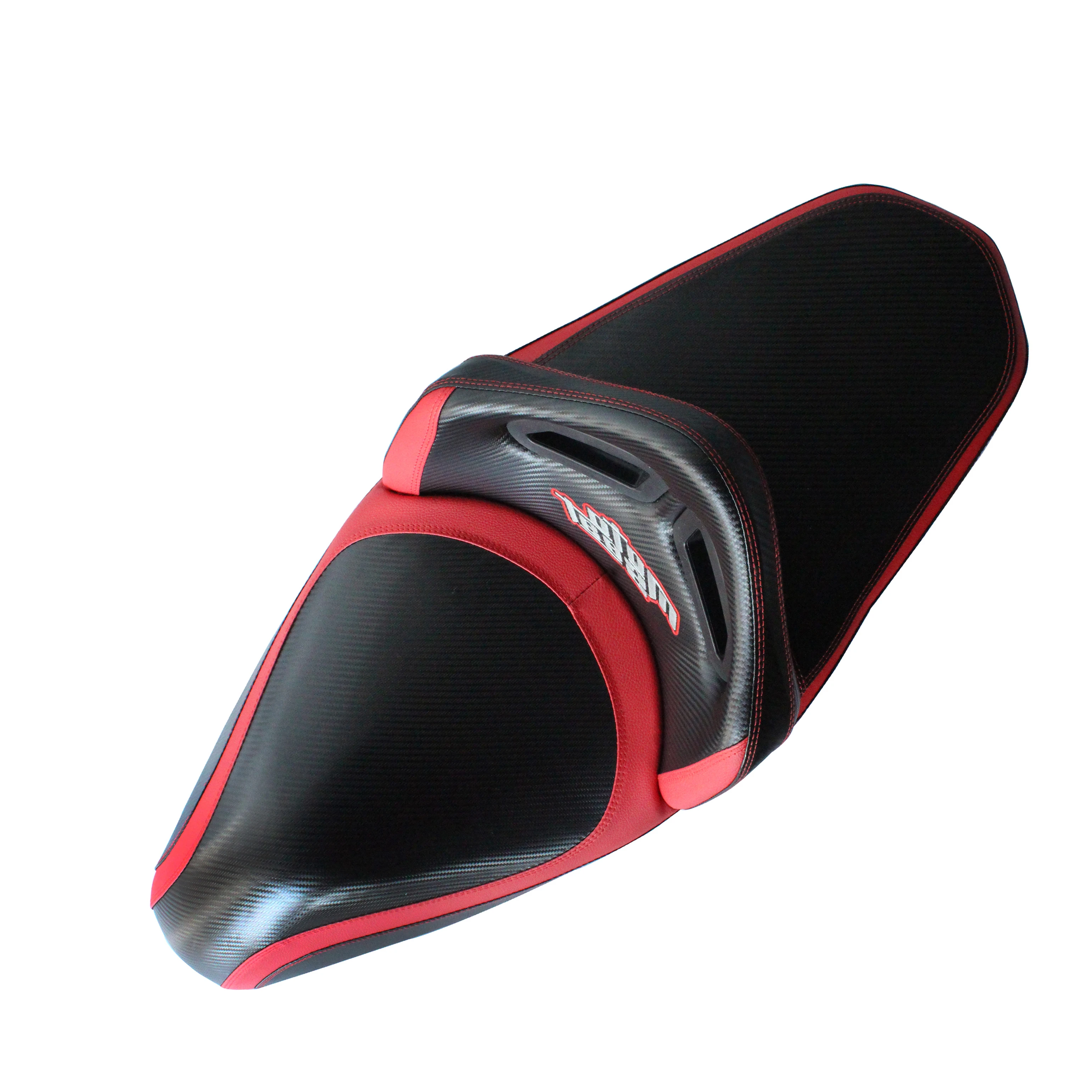 

STLF Motor Driver Rear Passenger Seat Cushion with Back Rest Leather Wear Material Big Seat Motorcycle Body Parts Plastic for N