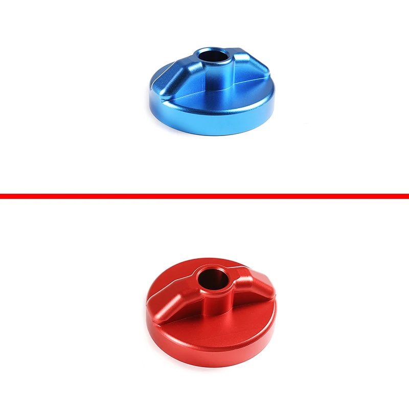 For Toyota Tacoma 2010-21 Car Interior Aluminum Alloy Blue/Red Car Fuel Cap Protective Cover Sticker Modification Accessories