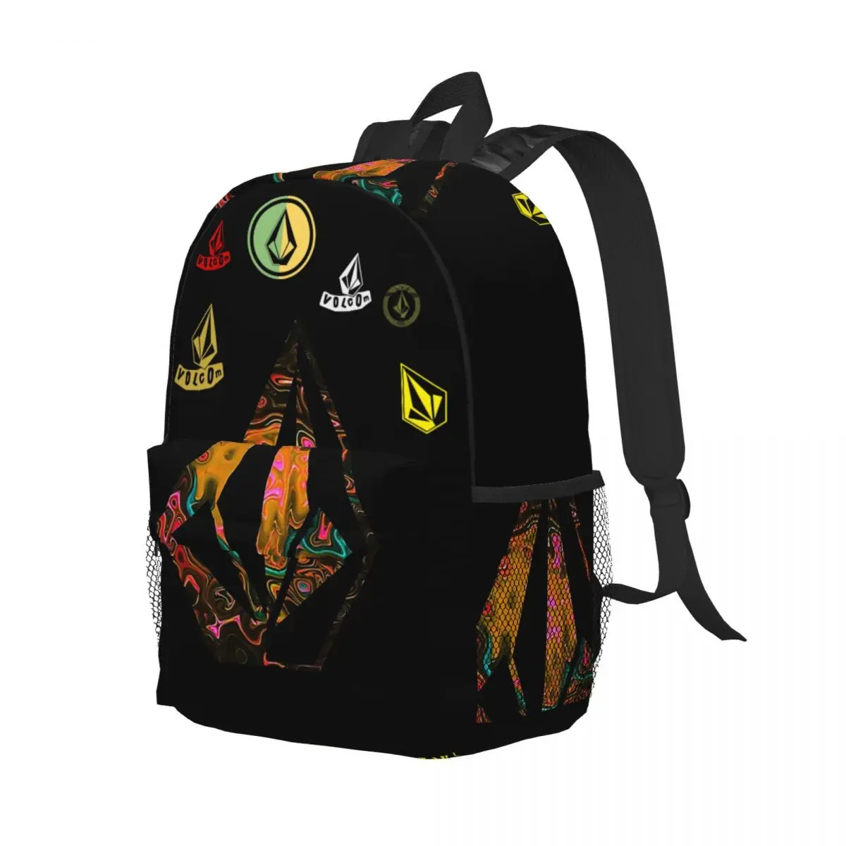 Volcom Logo zaini adolescente Bookbag studenti casuali borse da scuola zaino per Laptop borsa a tracolla grande capacità