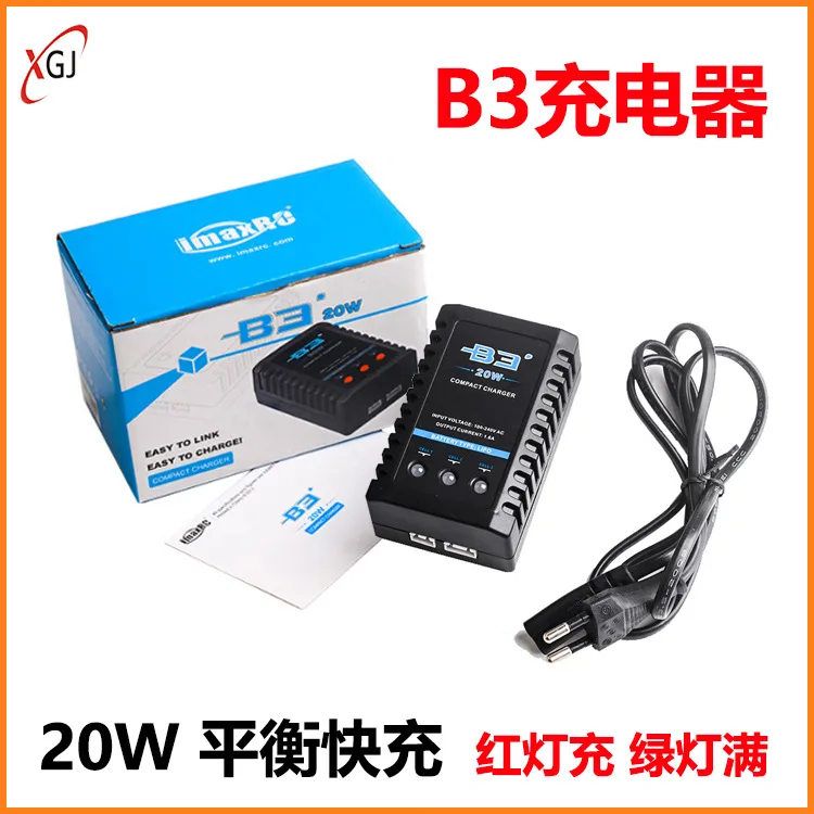 Drone Battery Charger 2S-3S LiPo Battery 20W Simple Balance Fast Charging 7.4V 11.1V for B3 US EU Standard FPV Quadcopter