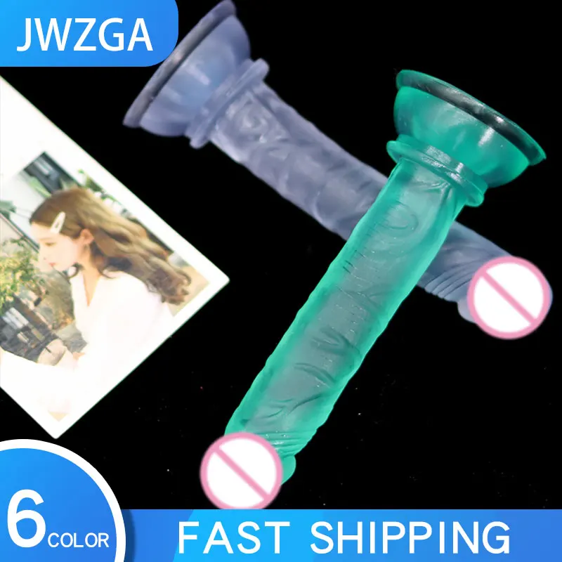 Mini Soft Jelly Dildos Small Artificial Sucker Cup Artificial Penis Vagina Anal Plug Sex Toys for Women Masturbator Adult Toys