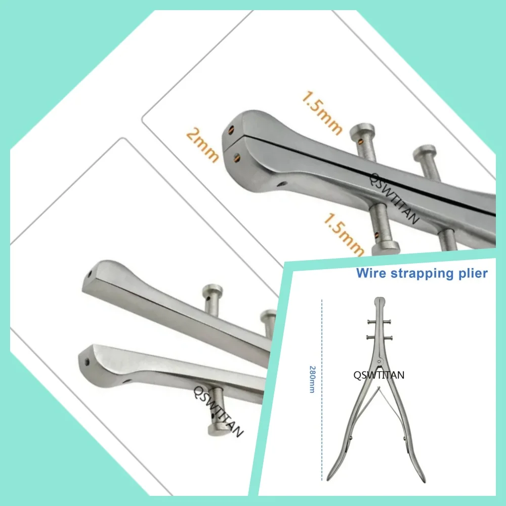 

Инструмент для скручивания лигатурных проволок, кусачки для костной проволоки, ортопедические щипцы для животных, автоклавируемые