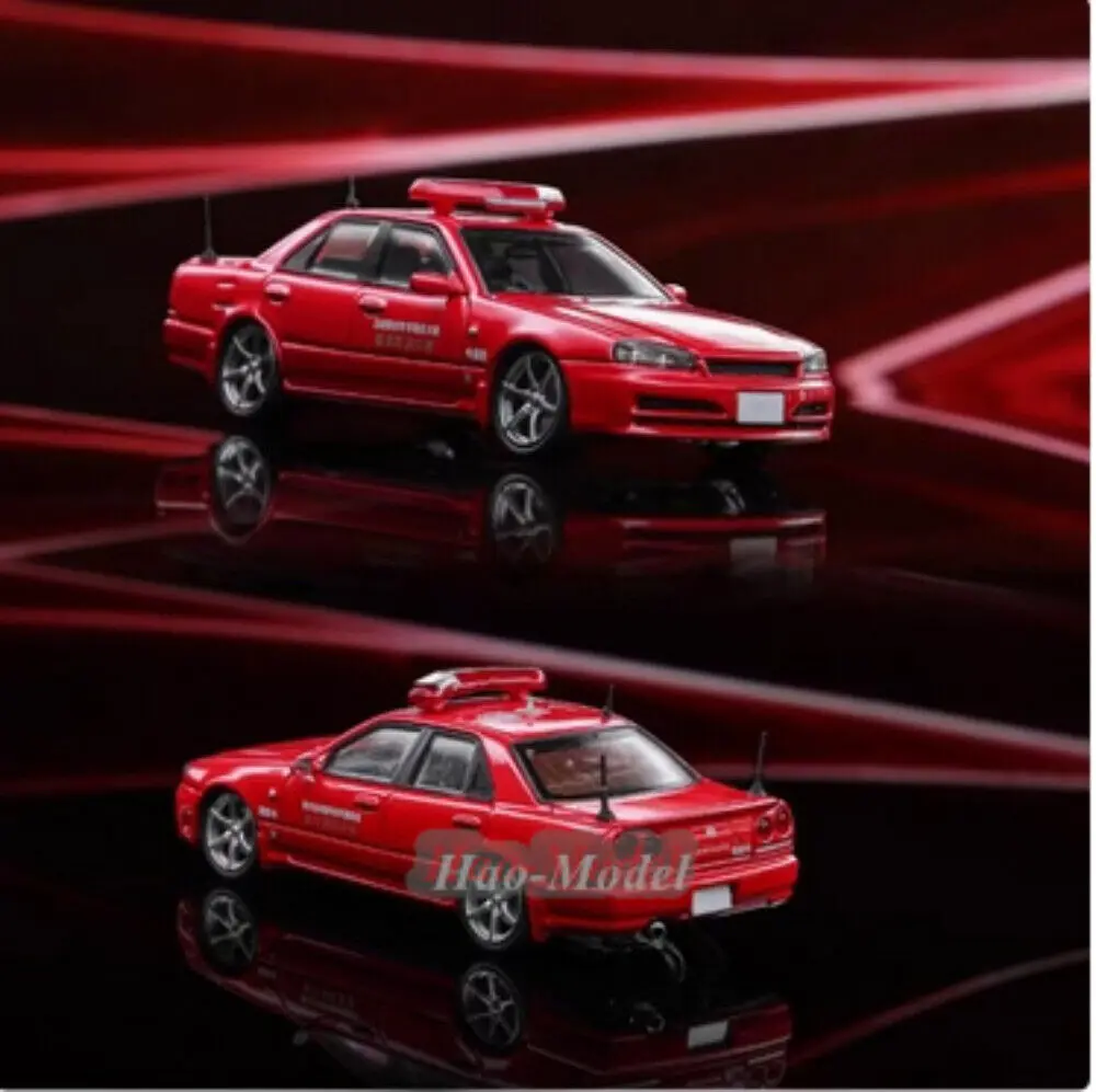 SKYLIN Mortal 1/64 для Nissan GTR ER34 250GT модель автомобиля из сплава, литая под давлением коллекция подарок