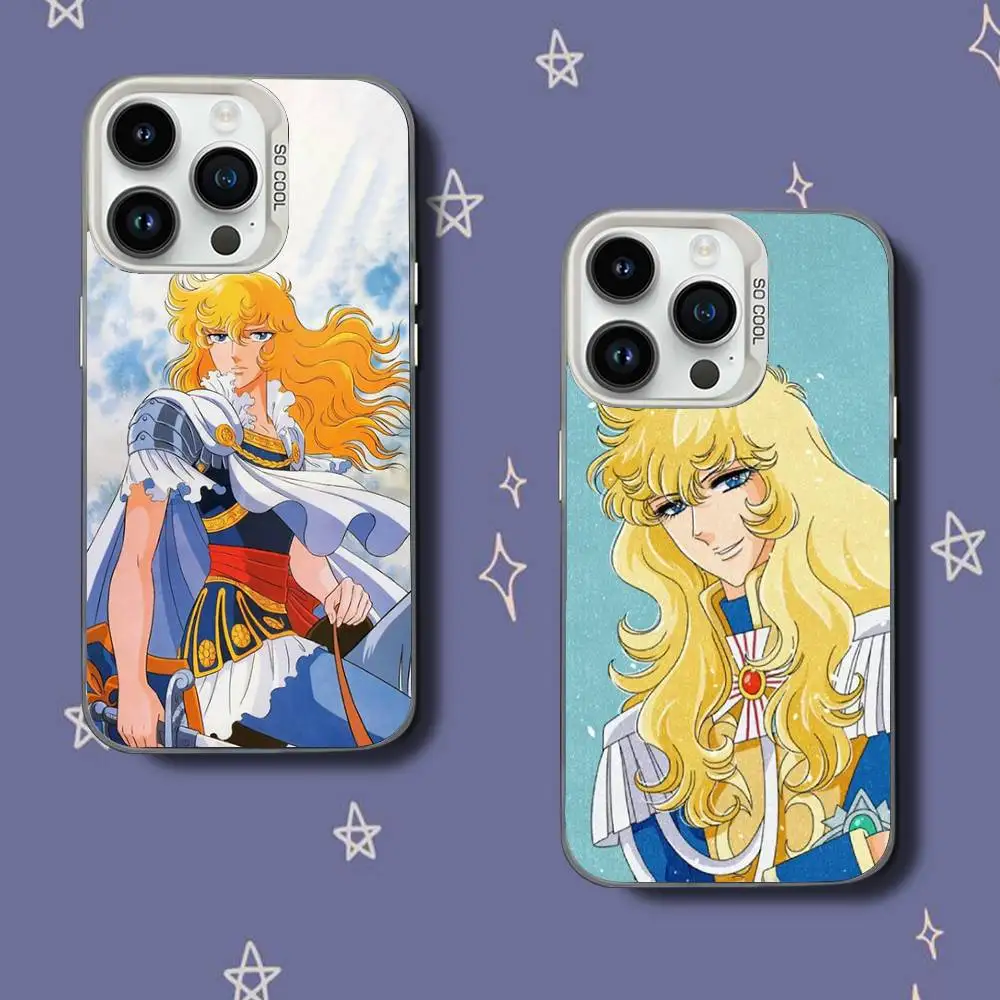 

Rose Of V-Versailles Oscar Phone Case For iPhone 17,16,15,14,13,12,11,Pro,XS,Max,Plus,Mini,SE White Candy Matte Shockproof Cover