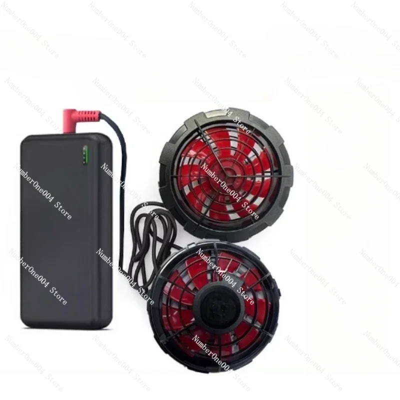 Cooling Air Conditioner Clothing 12V with Fan Power Supply Accessories with Fan Clothes Fan WorkBattery Full Set of Accessories
