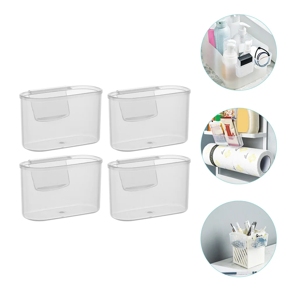 

4 Pcs Refrigerator Side Door Box Fridge Sauce Bag Case Holder Mini for Food Freezer Organizer Bins Shelf