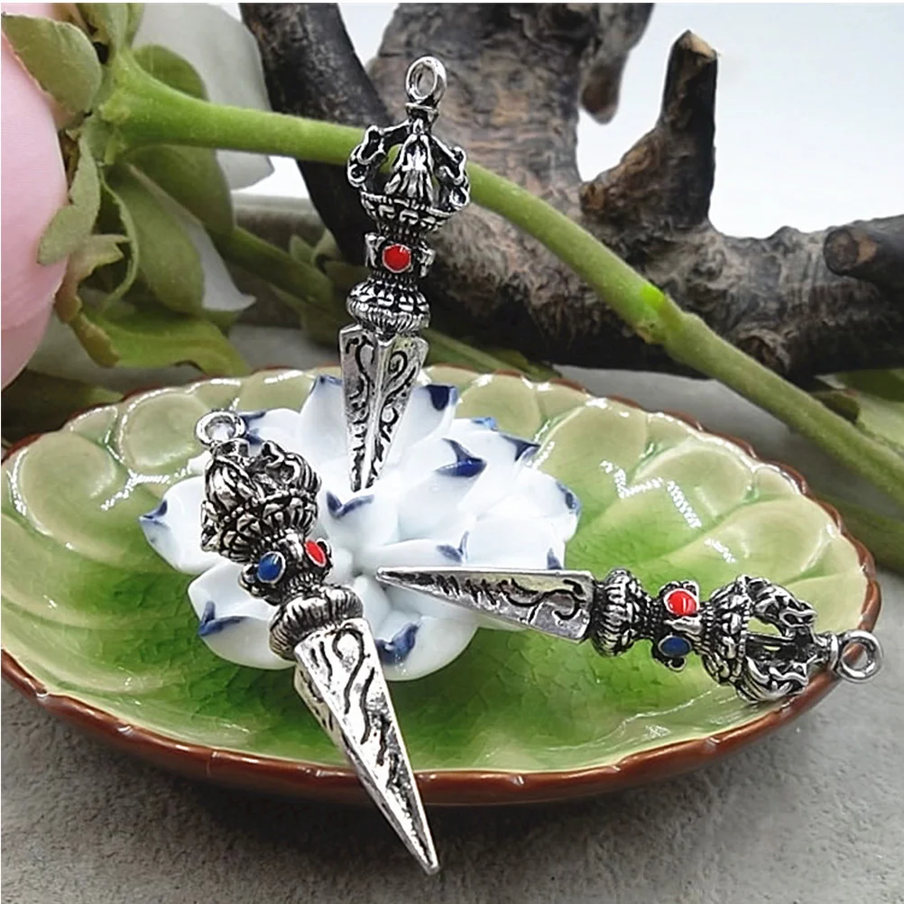 

4Pcs Religious Pendants Buddhist Bodhi Diamond Pestles Unique Hanging Fashion Ornaments Necklace Accessories Religious Pendants