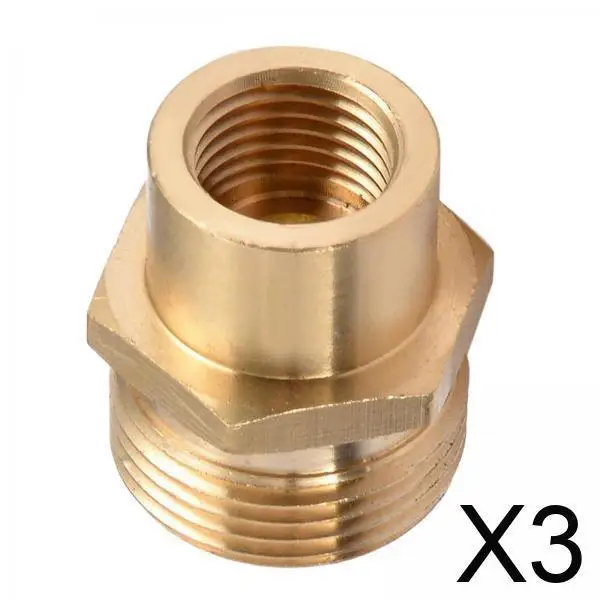 

Соединитель для садового шланга 3/4 дюйма из латуни, высокопрочный быстроразъемный адаптер для моек высокого давления, пенной пушки и ручной очистки