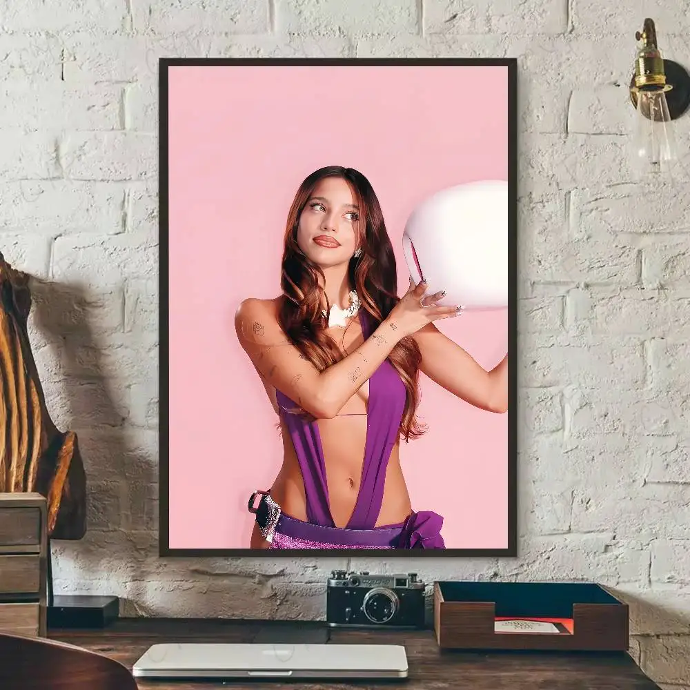 المغني إميليا Mernes Mp3 ملصق معرض يطبع ذاتية اللصق ديكور المنزل الديكور صور مطبوعة للحوائط غرفة المعيشة ملصق