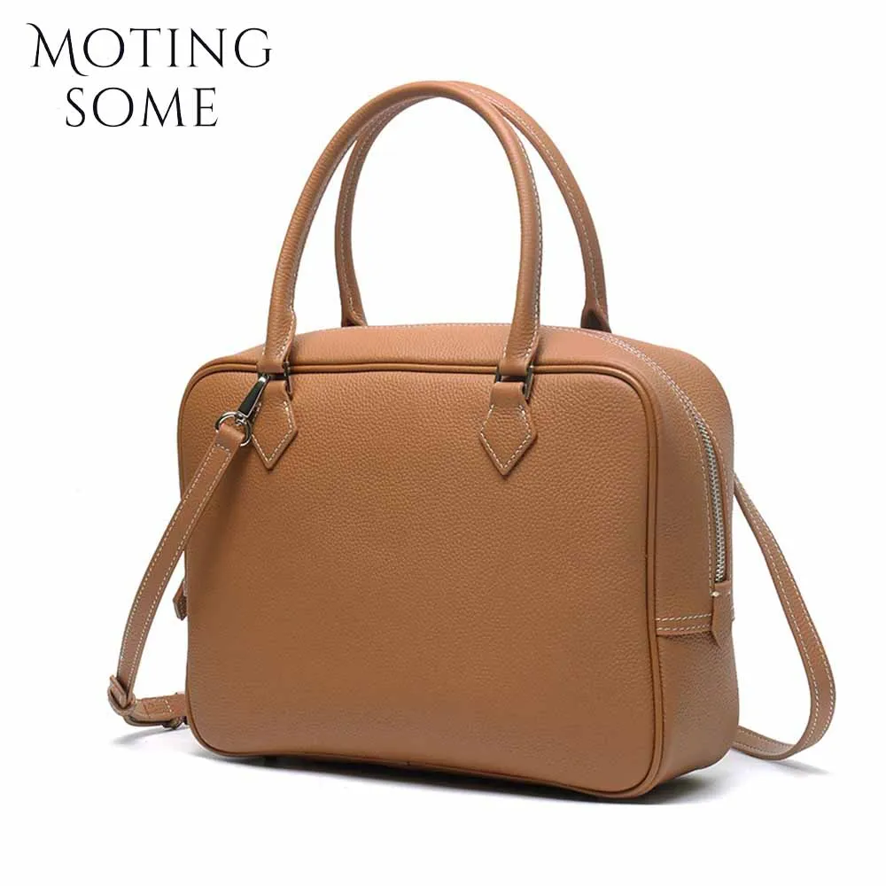 Motingsome TOGO Cowhide Leather Women Bag Light Shoulder Handbag and Purses Crossbody Pouch Lady Satchels Casual Tote 2024 New