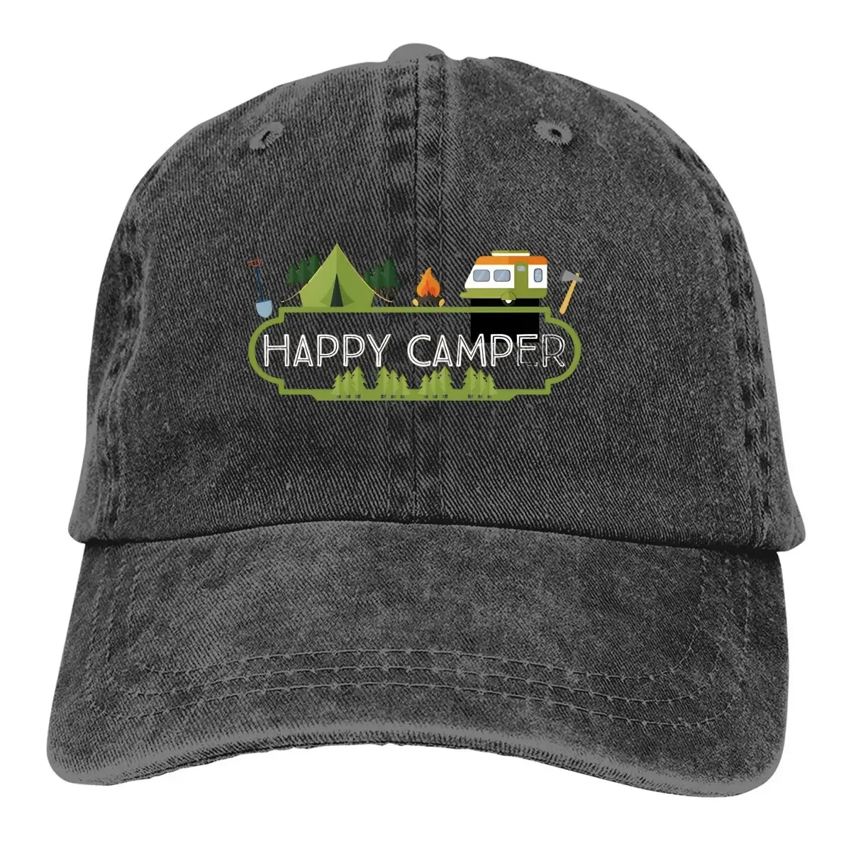 Vintage Hobby Novelty Baseball Caps Peaked Cap Camper Camping Sun Shade Hats for Men