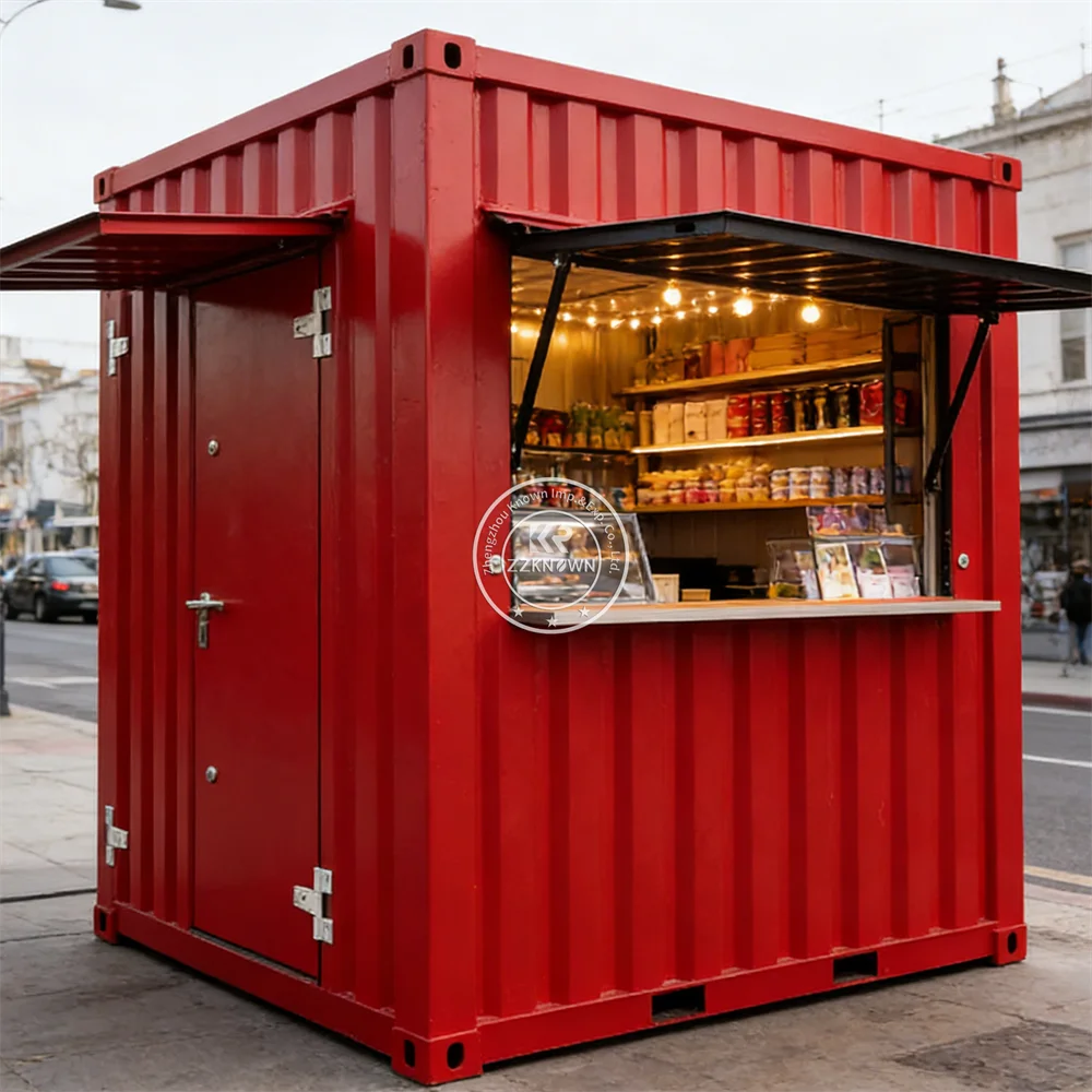 

Мобильный уличный киоск-ресторан/кафе/бар/магазин из сборных контейнеров с полным комплектом оборудования для кофе, закусок и напитков