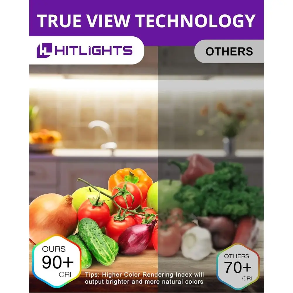 16,4ft 12V dimbare LED-stripverlichtingsset met hoge dichtheid en afstandsbediening, 4000K, 600 LED's, 300Lm/ft, UL-gecertificeerd voor woondecoratie