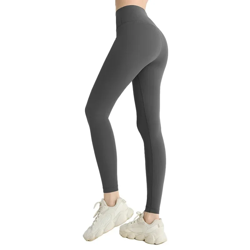 Naked feeling Yoga Leggings Women High Waisted Hip Lifting Fitness Leggings Running Cycling Pants Breathable Sports Leggings