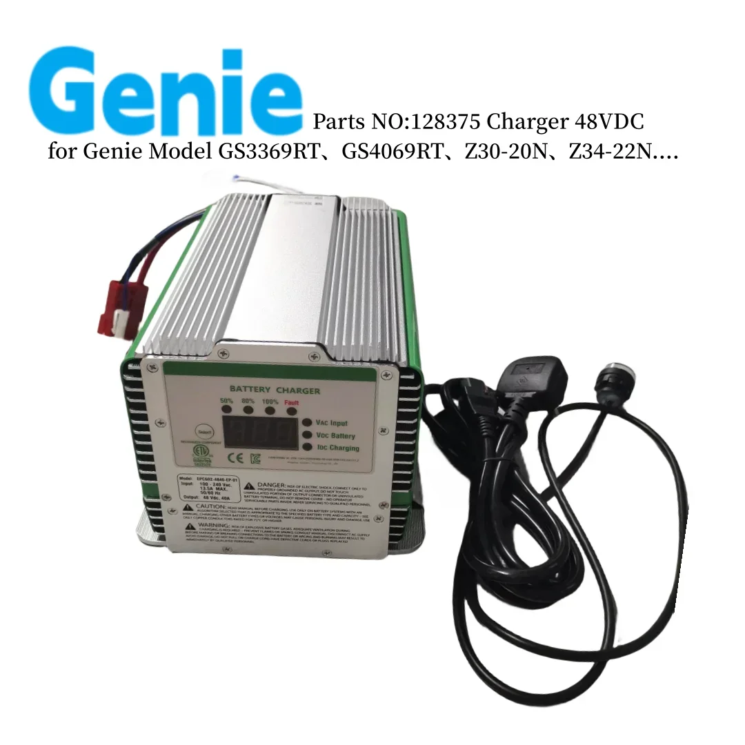 

Зарядное устройство Genie 48 В 128375 128375GT Используется для подъема Genie GS3369RT GS4069RT Z30-20N Z34-22N Z45-25JDC,...