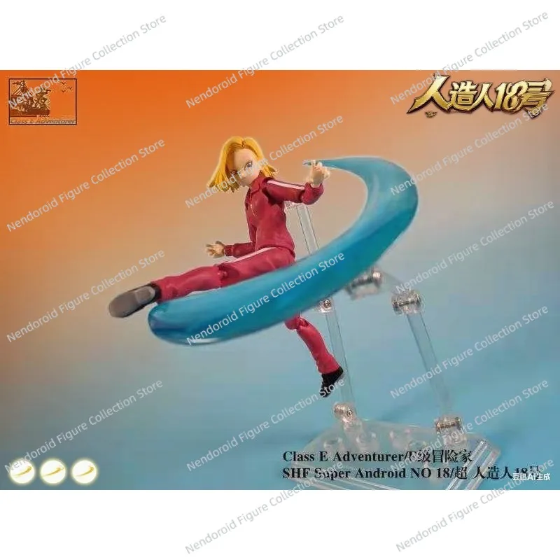 

В наличии Фигурка приключенческого класса E Dragon Ball Super Android 18, коллекция аниме-фигурок, модель куклы, детская подарочная игрушка