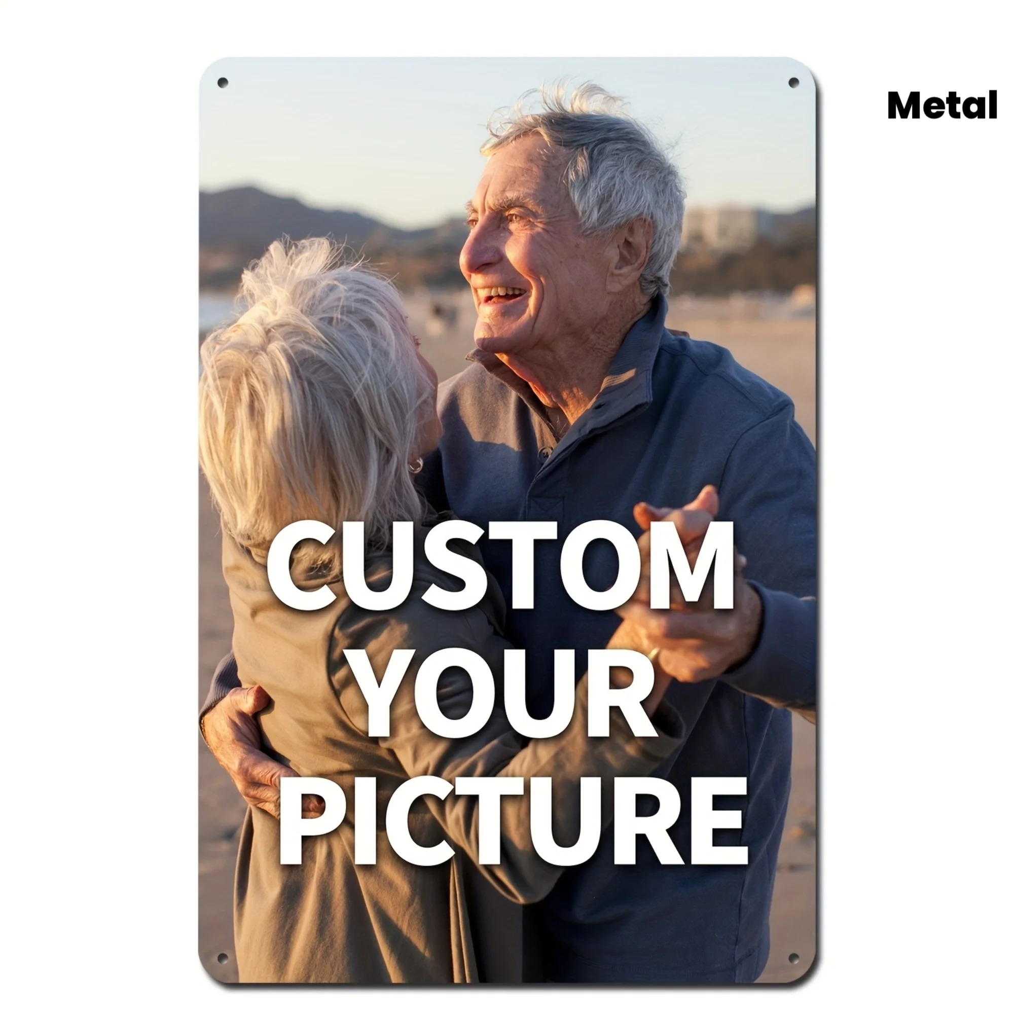 Custom Photo Aluminum Metal Sign - Personalized Picture Wall Decor, 8x12 Inch Waterproof Tin Plaque for Home & Gift