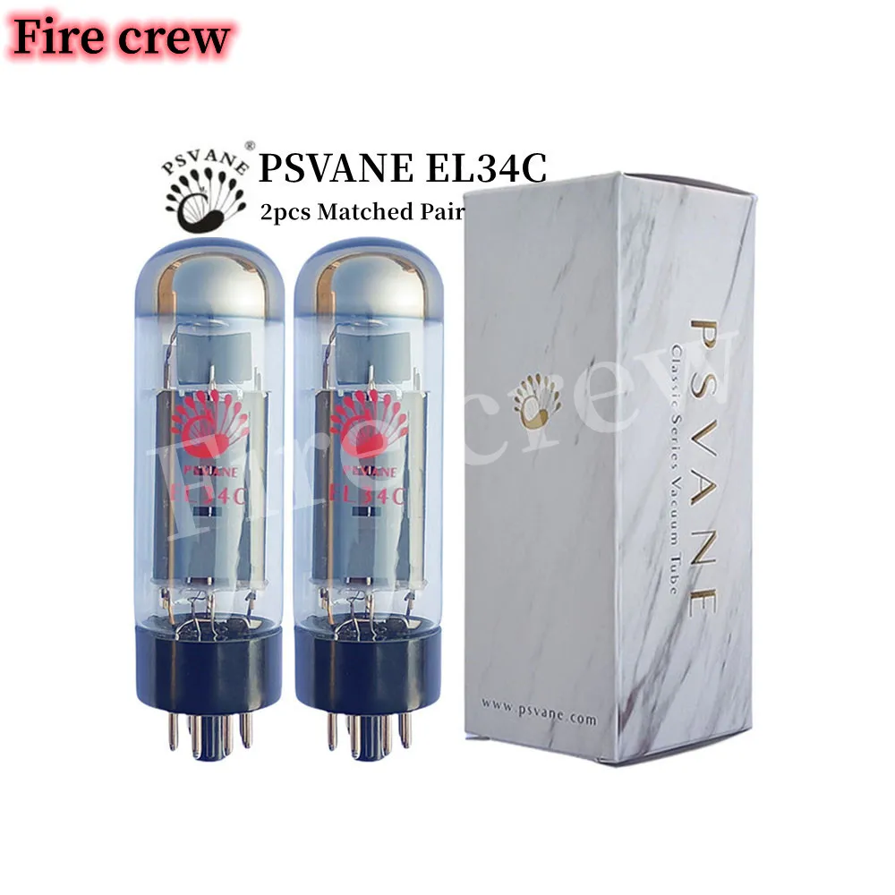 Fire Crew PSVANE EL34 EL34C VacuumTube Replaces EL34B KT77 5881 6L6G 6CA7 HIFI Audio Valve Electronic Tube AMP Amplifier Kit DIY