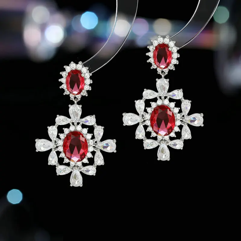 

Роскошные серьги высокого класса s925 Silver Needle Light, инкрустированные цирконом в форме капли сверкающей воды, аксессуары для банкетного платья невесты