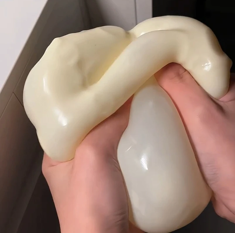 Genuine Vaseline Filled Giant Cheese Squishy Toy 1-3Pcs Soft Squeeze Stress Relief Ball Cute Cheese Shape Slow Rebound Fidget