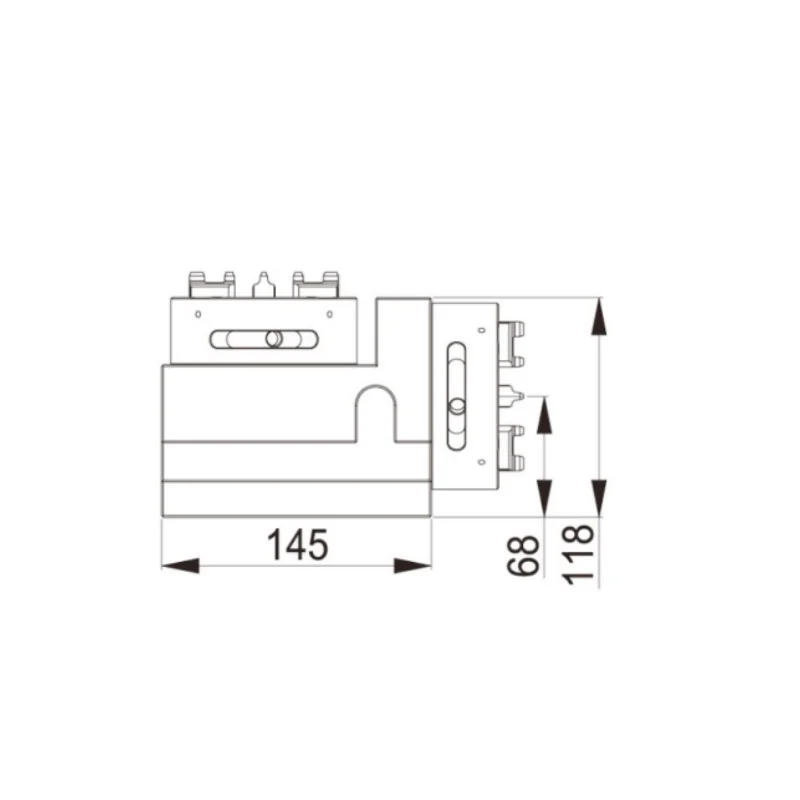 Two Manual Chucks on Block for Vertical and Horizontal Machining 3MK0015 EDM 3R/EWORA tooling clamping fixture