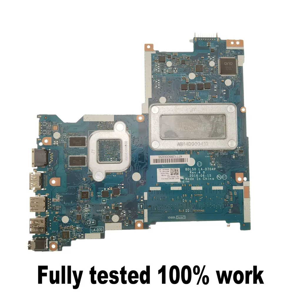 BDL50 LA-D704P for HP 15-AY 15-AC 250 G5 Laptop Motherboard with i3-6100U i5-6200U i7-6500U CPU R7 GPU DDR4