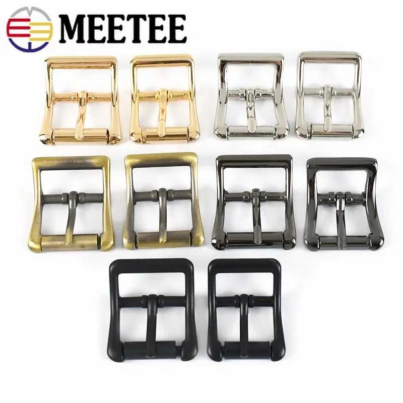 2/5Pcs 20/25/32mm Metal Pin Buckles Men Belt Buckle Backpack Bag Strap Adjuster Clasp Hook DIY Leather Craft Garment Accessory