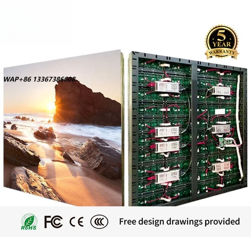 High Brightness P6 Outdoor LED Display Screen Module IP65 Rating Customizable Advertising Screen for Shopping Mall Retail Store